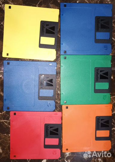 Дискеты Verbatim. Цветные. 50 шт