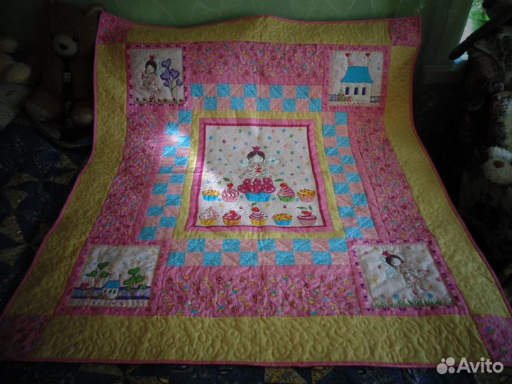 Детское лоскутное одеяло 
