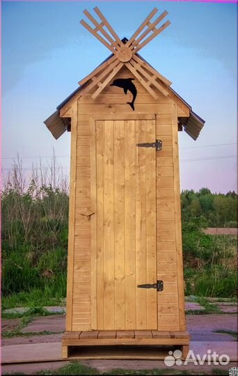 Дачный туалет с установкой