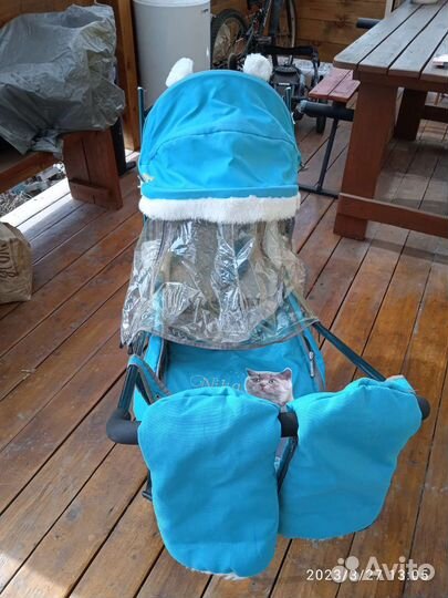 Детские санки коляска ника