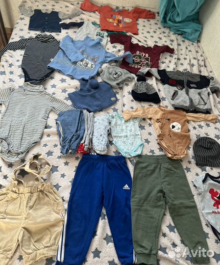 Детские вещи пакетом на мальчика 0-2 лет