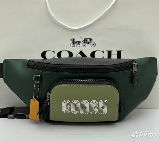 Поясная сумка мужская coach