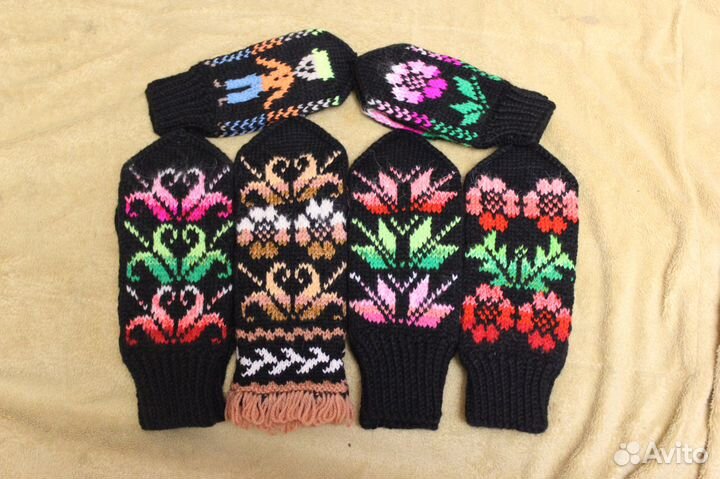 Варежки ручной работы