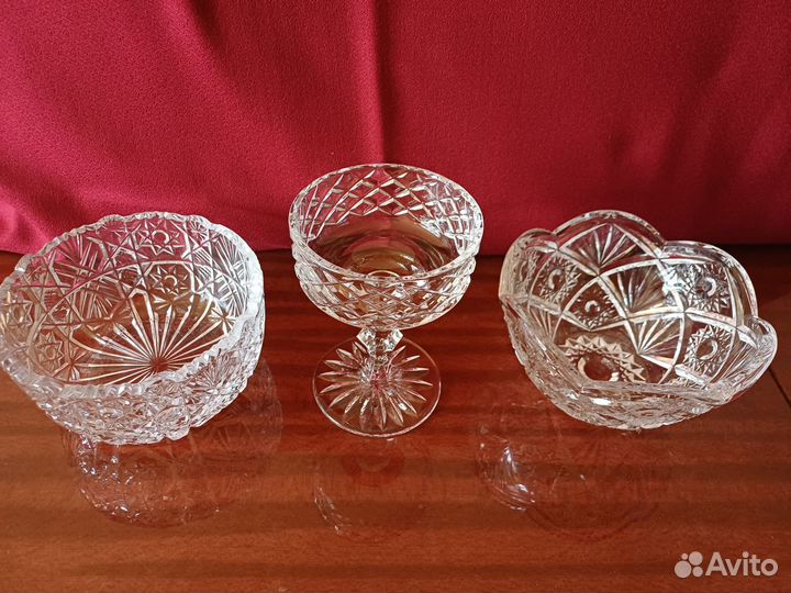 Салатник хрустальный