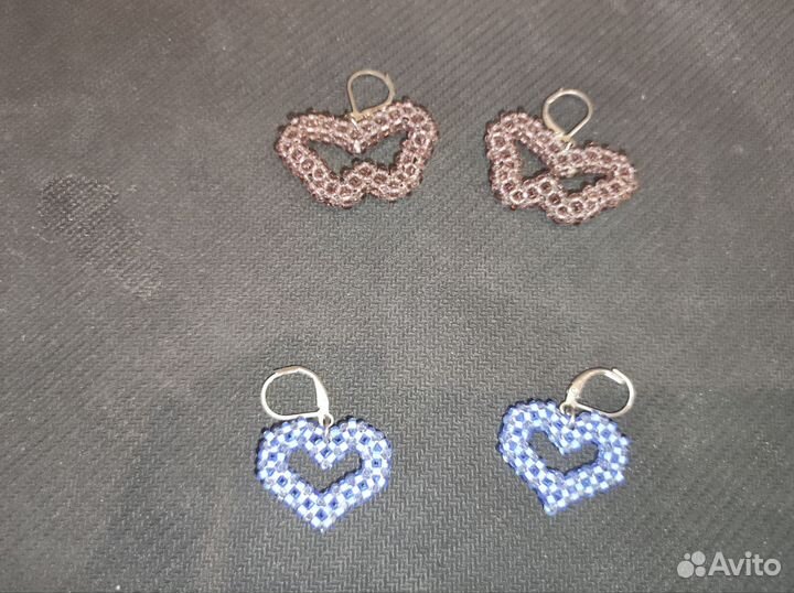 Сережки из бисера