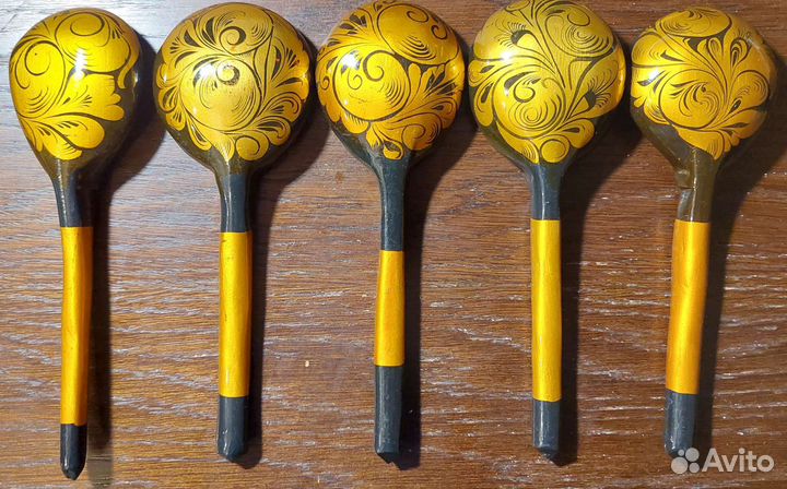 Деревянные ложки хохлома, СССР