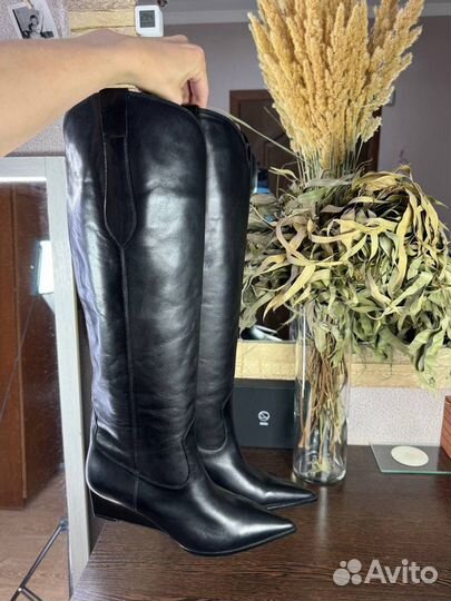 Сапоги танкетка 36р 37р 38р 39р Эконика Premium