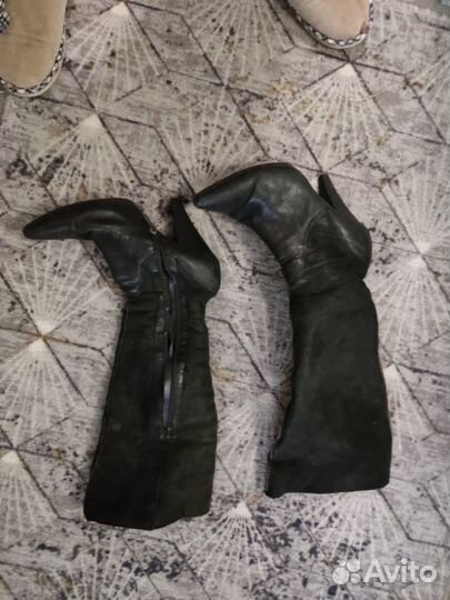 Сапоги женские из натуральной кожи