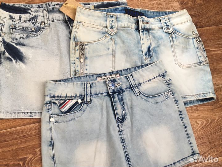 Юбки джинсовые