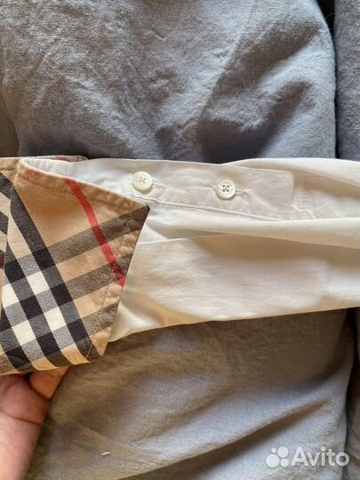Рубашка Burberry белая оригинал