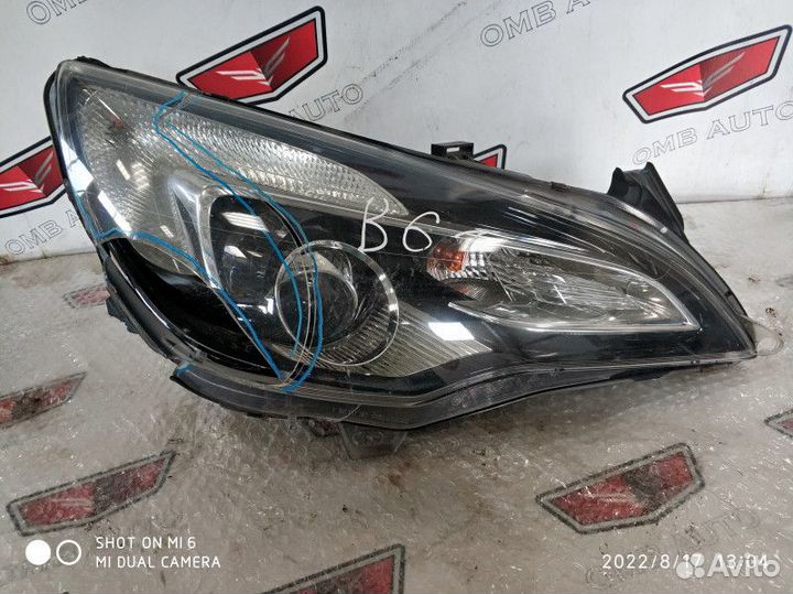 Фара правая галоген Опель Астра J GTC