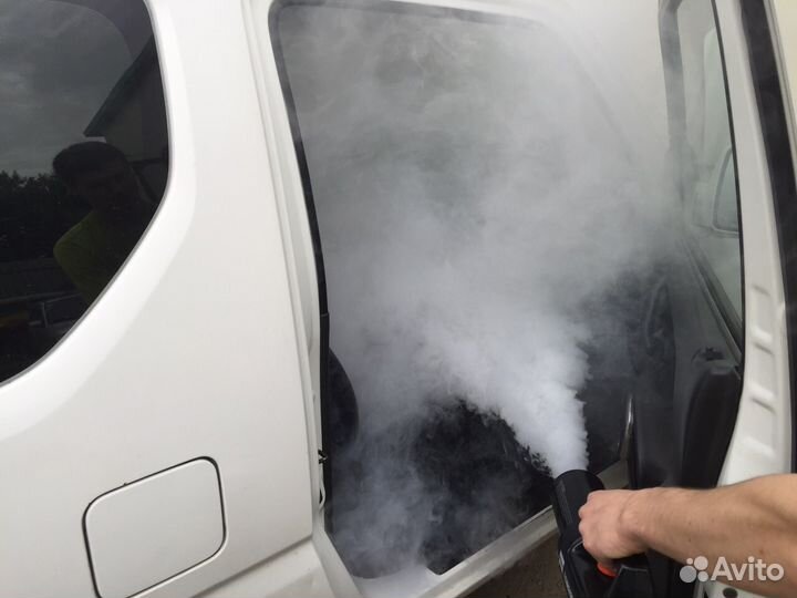 Обработка авто сухим туманом