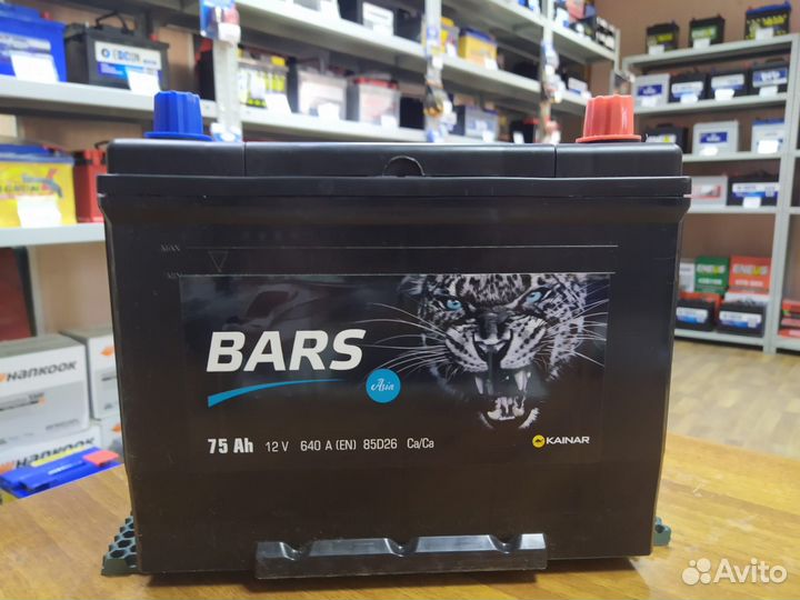 Акб 75 Ач Барс на Mitsubishi Pajero Prado 150