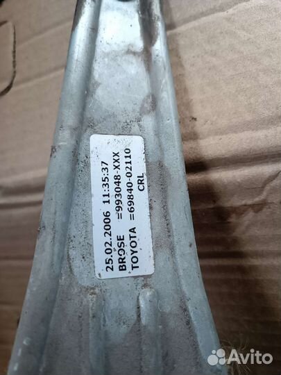 Стеклоподъемник задний левый тойота королла 120