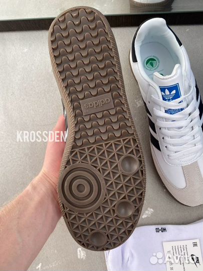 Кроссовки Adidas Samba Vegan White Gum 40-45