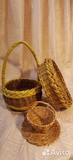 Плетёные изделия из бумажной лозы Подарки