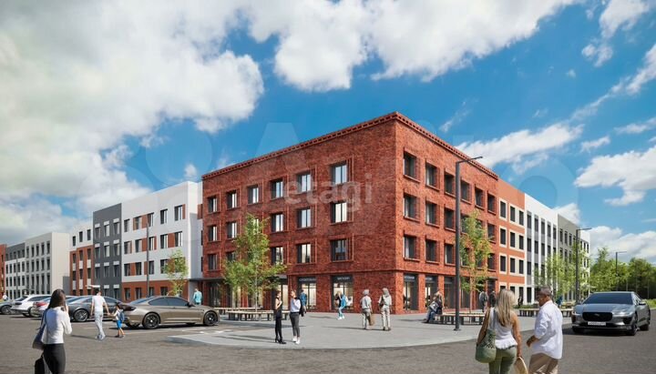 3-к. квартира, 56,2 м², 1/4 эт.