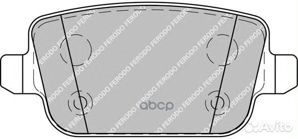 Колодки тормозные land rover freelander 06- зад