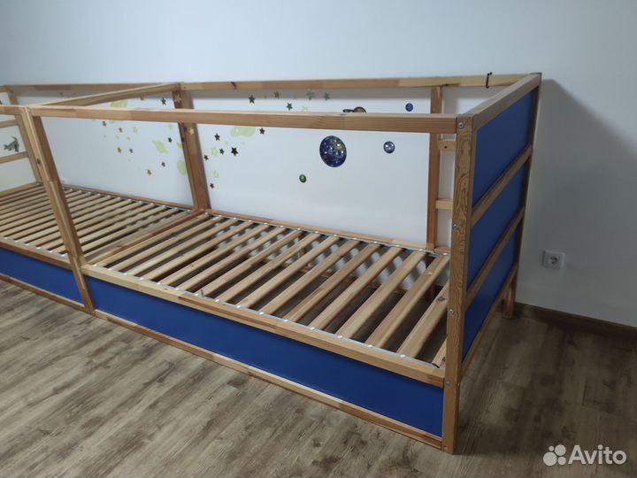 Детская кровать-чердак Икея Кюра