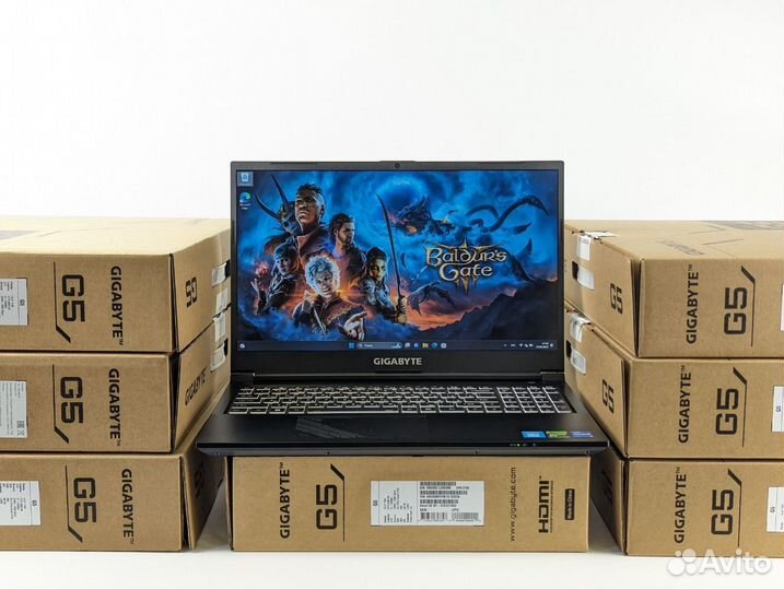 Новый игровой Gigabyte на i5 12500H RTX 4050 4060