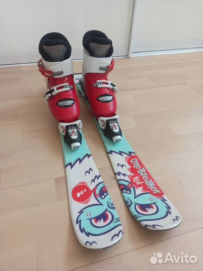 Горные лыжи детские 80 см с ботинками (комплект)