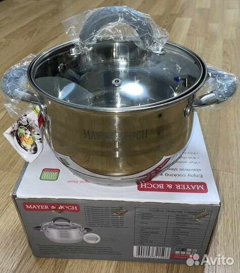 Кастрюля из нержавеющей стали 2,9л