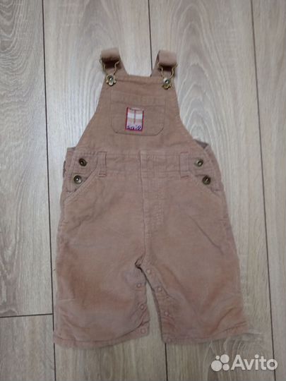 Вельветовый комбинезон 62