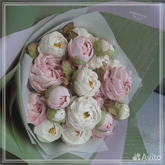 Зефирный букет/Сладкий букет из цветов одного вида