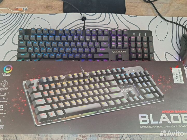 Проводная клавиатура ardor gaming blade
