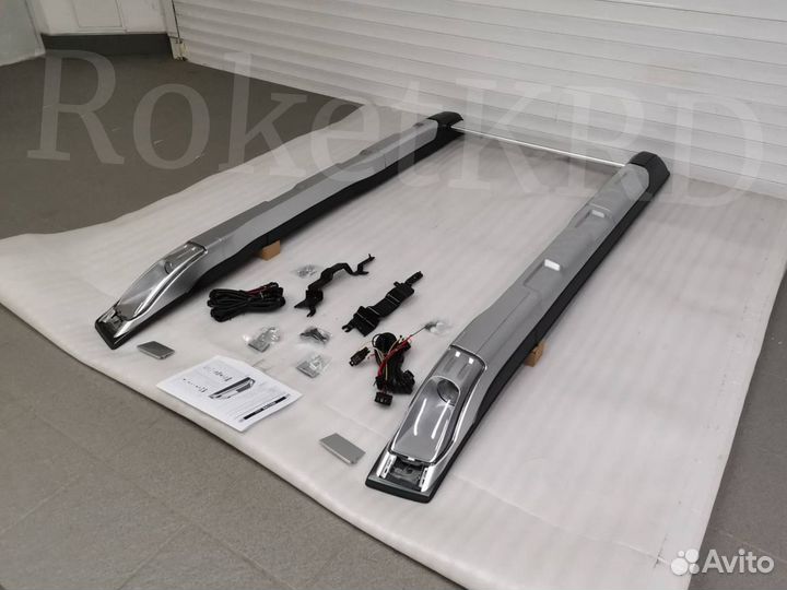 Рейлинги Nissan X-Trail j31 с 2007 с фонарями