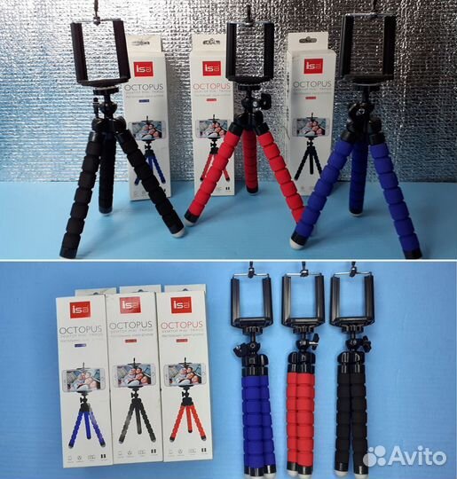 Гибкий трипод Isa Octopus Для Смартфонов Камер