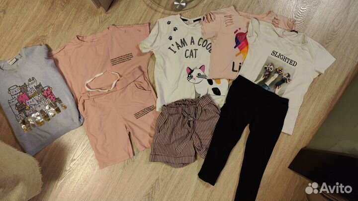 Летние вещи на девочку 122 128