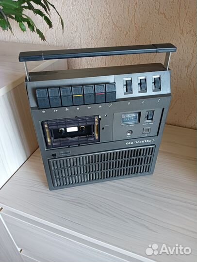 Cоната 216 Кассетный переносной магнитофон СССР