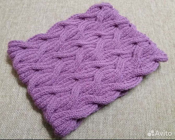 Шапка снуд вязаные ручная работа