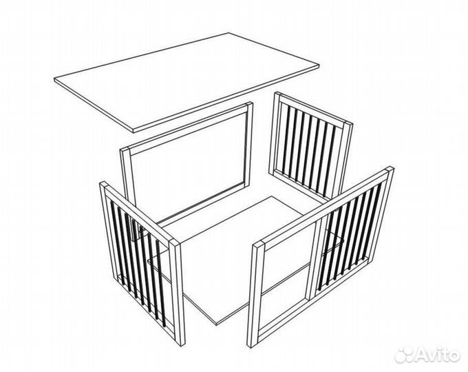 Вольер, Клетка для собаки в квартиру