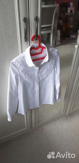 Нарядная школьная блузка рубашка