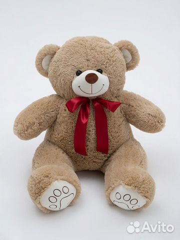 Мишка среднего размера, плюшевый, новый