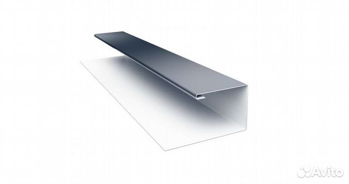 J-Профиль 18мм Quarzit 0,5 мм, Цвет Ral 7024, Покрытие Quarzit с пленкой, Толщина металла 0,5 мм