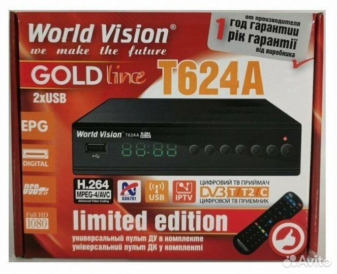 World Vision T624A эфирный ресивер