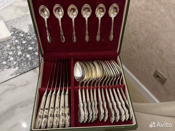 Набор столовых приборов Серебряная Роза мельхиор