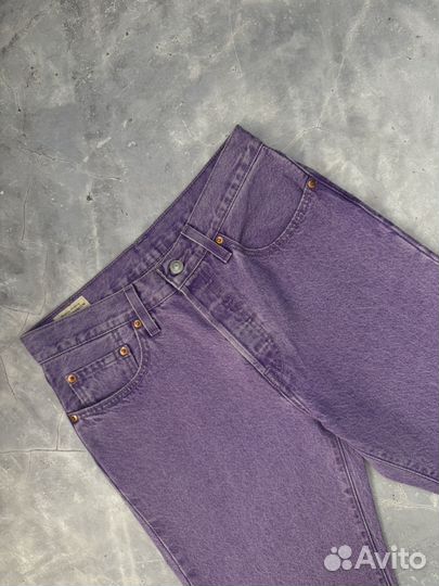 Джинсы Levis 501 Violett Cropped Fit оригинал