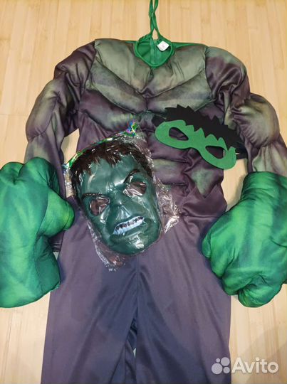 Костюм Халка + маска пластиковая