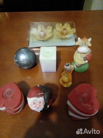 Свечи новогодние декоративные