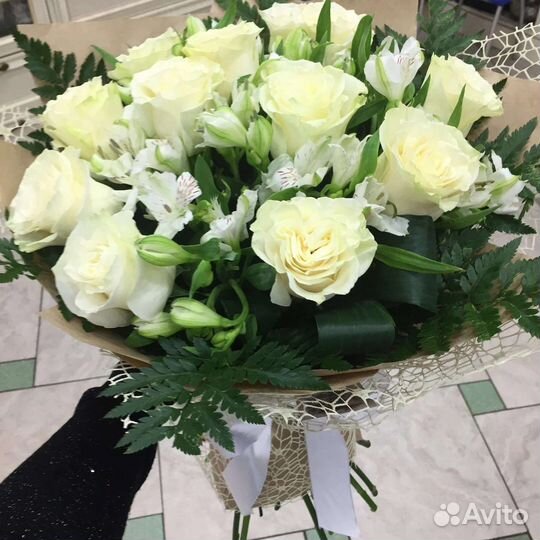 Цветы розы букет