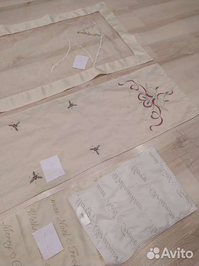 Новогодний декор, скатерти, салфетки, дорожки