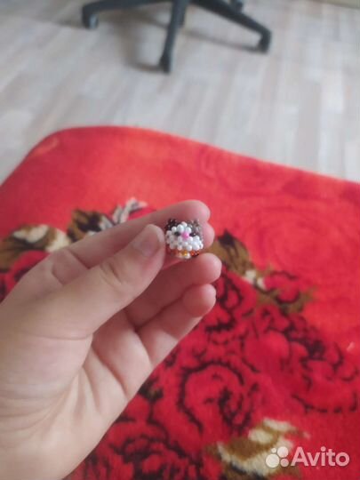 Амигуруми котик из бисера