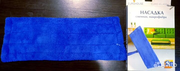 Насадка сменная, микрофибра, на швабру с липучкой