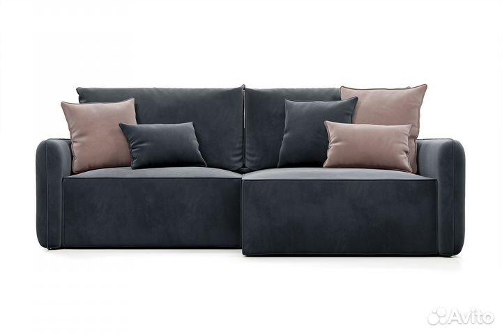 Диван угловой серый Портленд