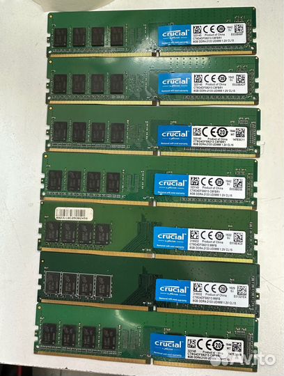 Память бу DDR4 8 gb Crucial CT8G4DFS8213 2133 mhz