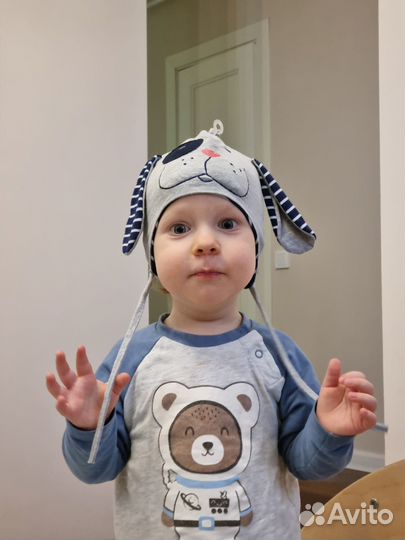 Детская шапочка весенняя